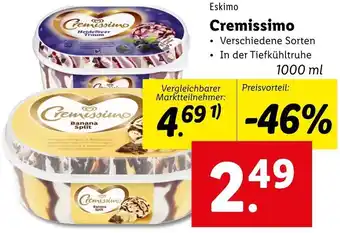 Lidl Eskimo Cremissimo 1000 ml Angebot