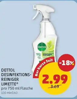 PENNY DETTOL DESINFEKTIONS REINIGER LIMETTE Angebot