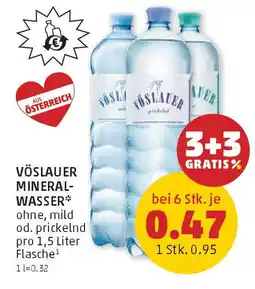 PENNY VÖSLAUER MINERAL WASSER Angebot