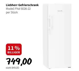 Der Grissemann Liebherr Gefrierschrank Angebot