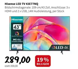 Der Grissemann Hisense LED TV Angebot