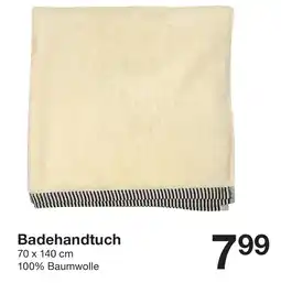 Zeeman Badehandtuch Angebot