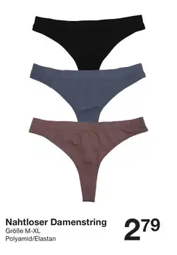 Zeeman Nahtloser Damenstring Angebot