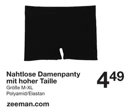 Zeeman Nahtlose Damenpanty Angebot