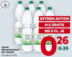Billa Clever mineralwasser Angebot