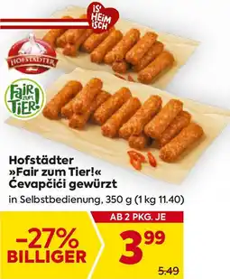 Billa Ćevapčići gewürzt Angebot