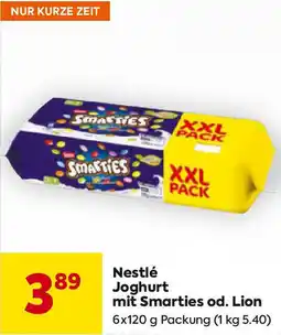 Billa Nestlé Joghurt mit Smarties od. Lion Angebot