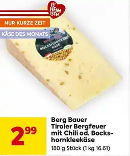 Billa Berg bauer tiroler bergfeuer mit chili od. bocks- hornkleekäse Angebot