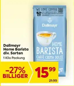 Billa Dallmayr home barista barista Angebot