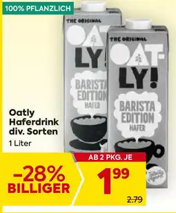 Billa Oatly haferdrink Angebot
