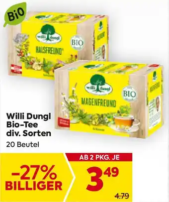 Billa Willi dungl bio tee Angebot
