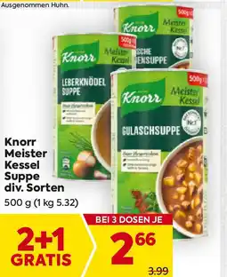 Billa Knorr Meister Kessel Suppe Angebot