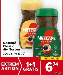 Billa Nescafé Classic Angebot