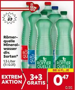 Billa Römer quelle Mineral wasser Angebot