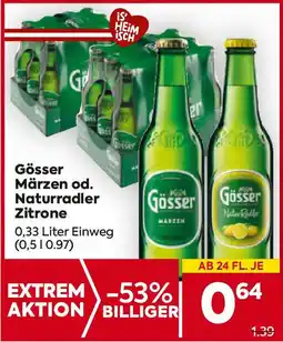 Billa Gösser märzen od. naturradler zitrone Angebot