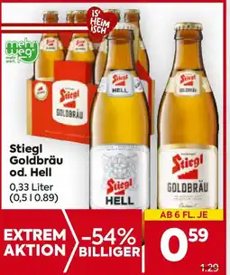 Billa Stiegl goldbrau od. hell Angebot