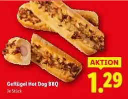 Lidl Geflügel hot dog bbq Angebot