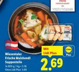 Lidl Wiesentaler frische maishendl suppenteile Angebot