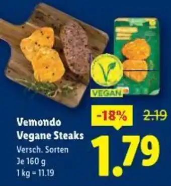 Lidl Vemondo vegane steaks Angebot