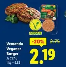 Lidl Vemondo Veganer Burger Angebot