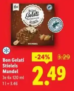 Lidl Bon Gelati Stieleis Mandel Angebot