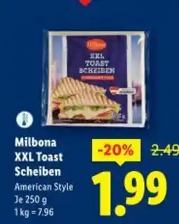 Lidl Milbona xxl toast scheiben Angebot