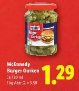 Lidl McEnnedy Burger Gurken Angebot