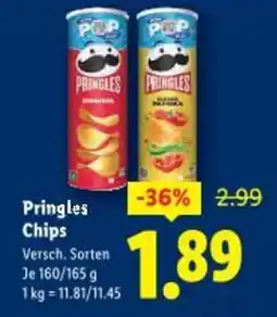 Lidl Pringles chips Angebot