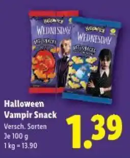 Lidl Halloween vampir snack Angebot