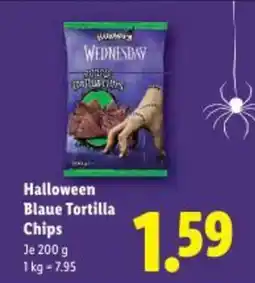 Lidl Halloween blaue tortilla chips Angebot
