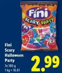 Lidl Fini scary halloween party Angebot