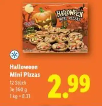 Lidl Halloween mini pizzas Angebot
