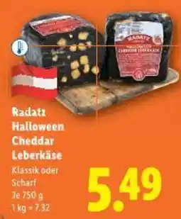 Lidl Radatz halloween cheddar leberkäse Angebot