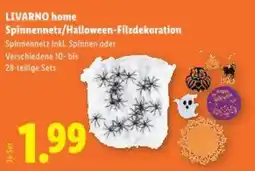 Lidl Livarno home spinnennetz/halloween-filzdekoration Angebot