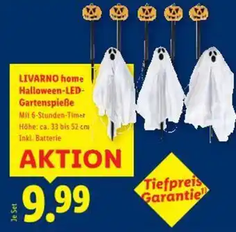 Lidl Livarno home halloween-led- gartenspieße Angebot