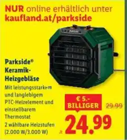 Lidl Parkside keramik- heizgebläse Angebot