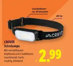 Lidl Crivit stirnlampe Angebot