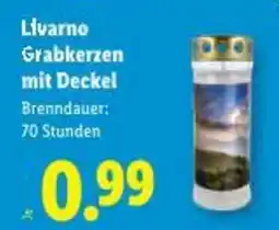 Lidl Livarno Grabkerzen mit Deckel Angebot