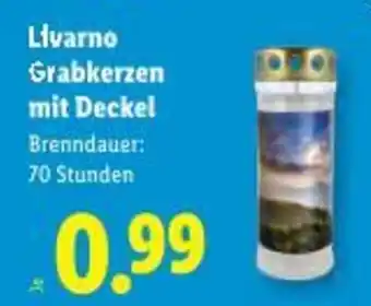 Lidl Livarno Grabkerzen mit Deckel Angebot