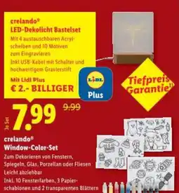 Lidl Crelando window-color-set Angebot