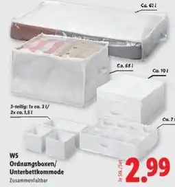 Lidl W5 ordnungsboxen/ unterbettkommode Angebot