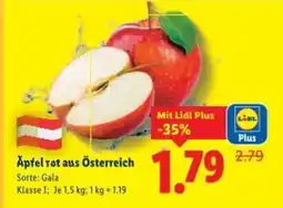 Lidl Apfel rot aus Österreich Angebot