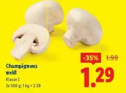 Lidl Champignons weiß Angebot