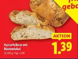 Lidl Kartoffelbrot mit rōstzwiebel Angebot