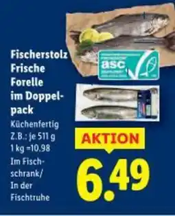 Lidl Fischerstolz frische forelle im doppel- pack Angebot