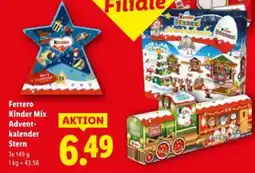 Lidl Ferrero kinder mix advent- kalender stern Angebot