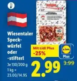 Lidl Wiesentaler Speck- würfel oder -stifterl Angebot