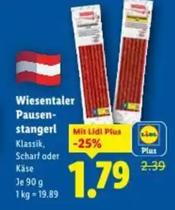 Lidl Wiesentaler pausen- stangerl Angebot