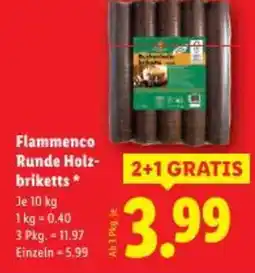 Lidl Flammenco runde holz- briketts Angebot