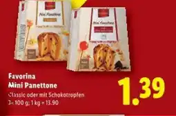 Lidl Favorina mini panettone Angebot